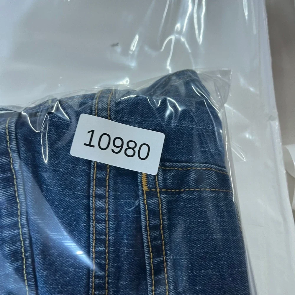 Levis Shorts Womens 10M Blue Denim Cut Off Frayed Hem Stretch 515 Boot Cut